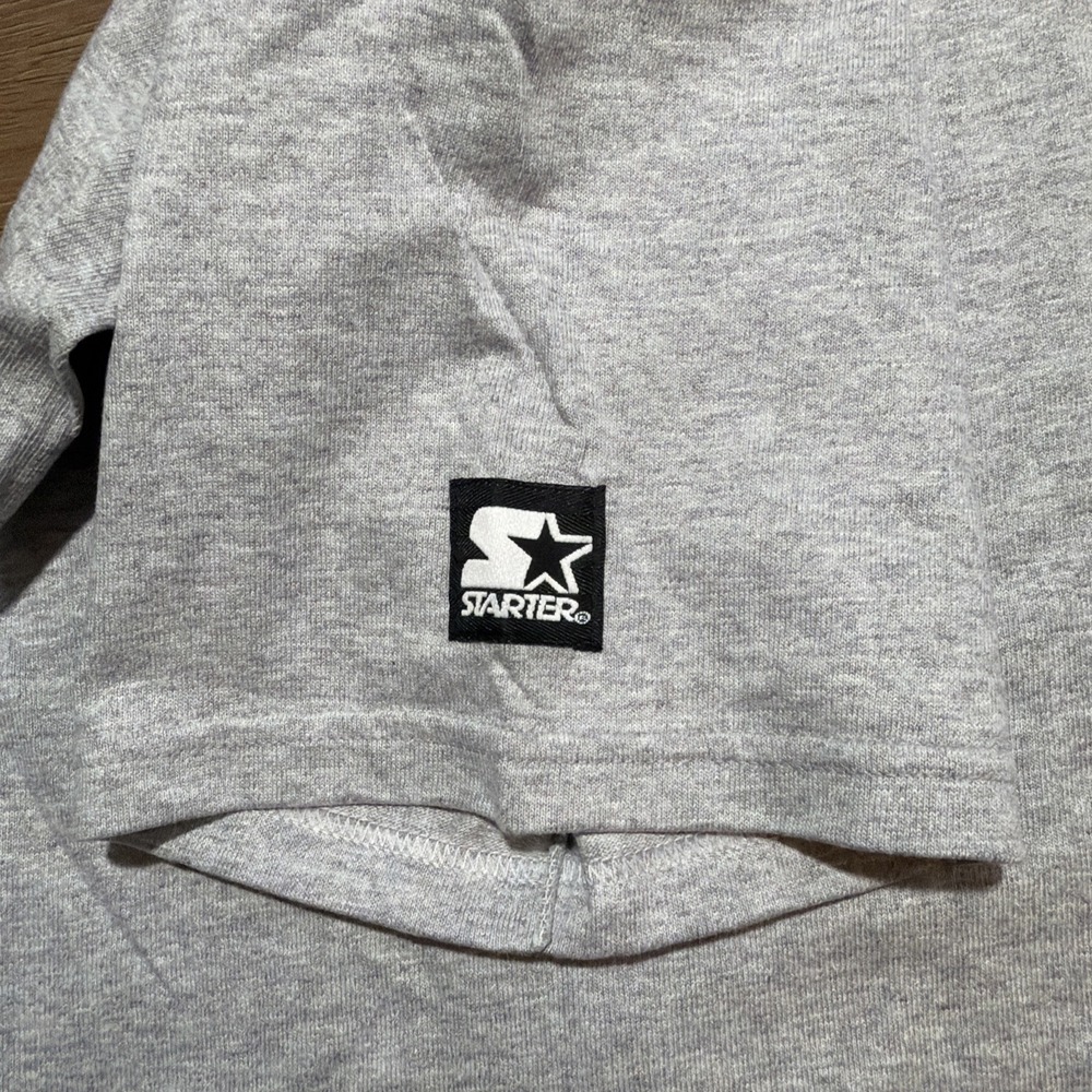 Vintage‎ 90s Chicago Bulls Starter T-Shirt Gray Mens LARGE NBA USA Embroidered - Picture 12 of 12